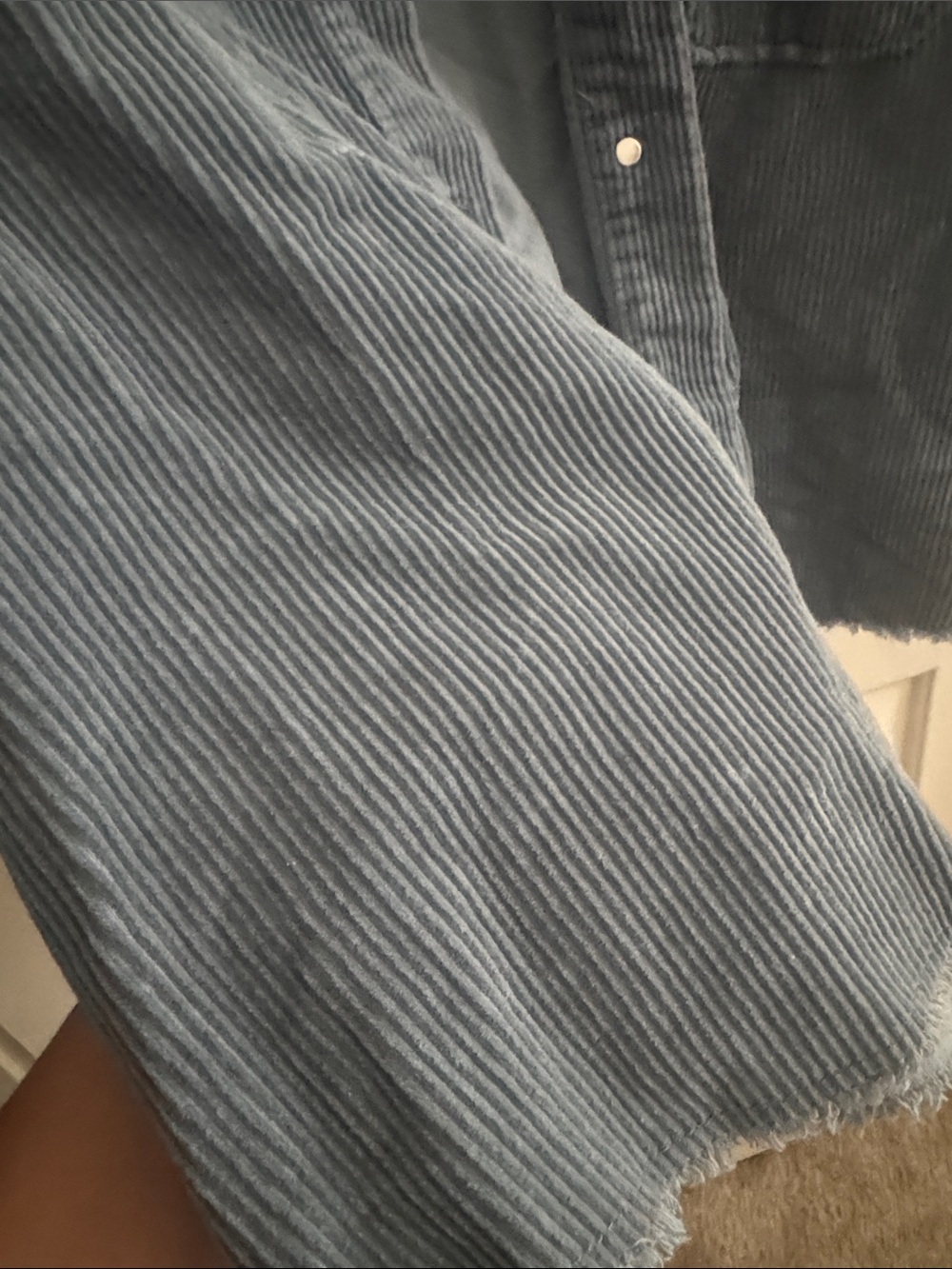 ZARA Men's Dusty Blue Corduroy Shirt Jacket - Picture 4 of 7